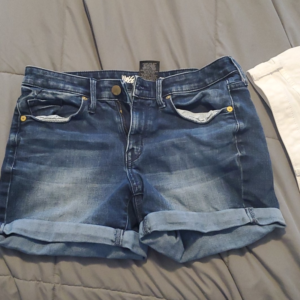 High rise midi mossimo jean shorts